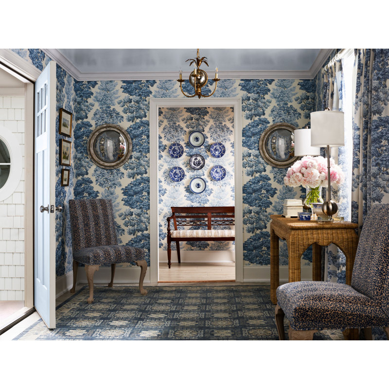 Central Park Wallcovering, Light Blue