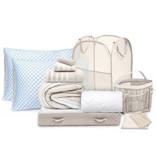 Back to College Kit, Twin xl Bed in a Bag With College Essentials & Cooling Pillows