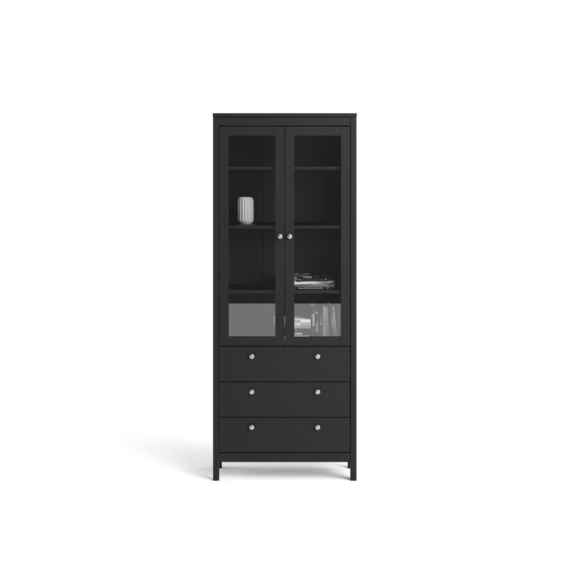 Theus Display Cabinet, Black