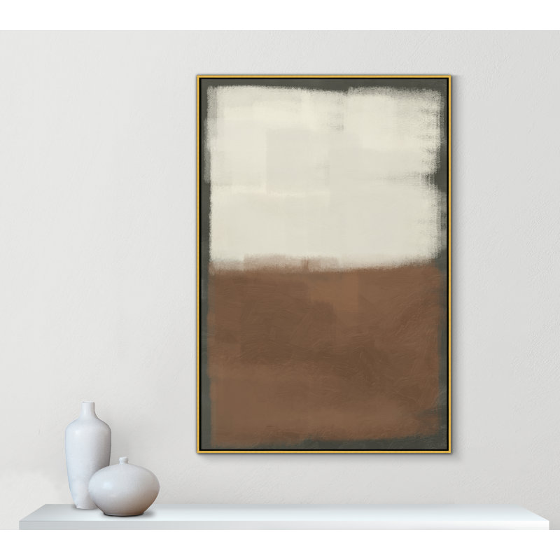 Coronado Alabaster Burst 2 - reproduction sur toile avec cadre flottant, H 61,5 po x l 41,5 po x P 2 po, Or