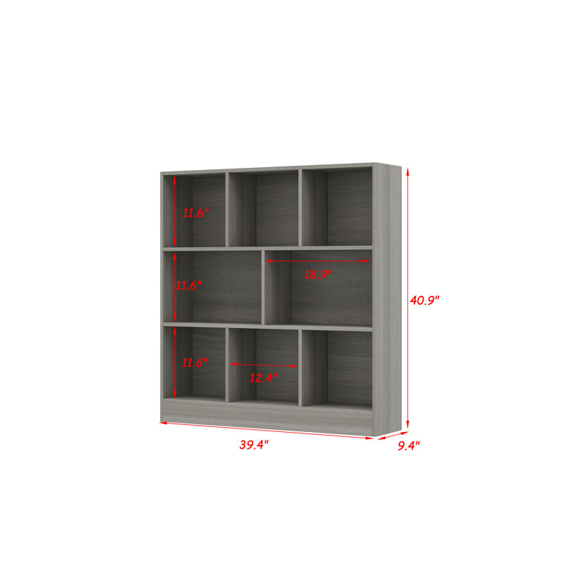 3-Layer Wooden Lattice Bookcase