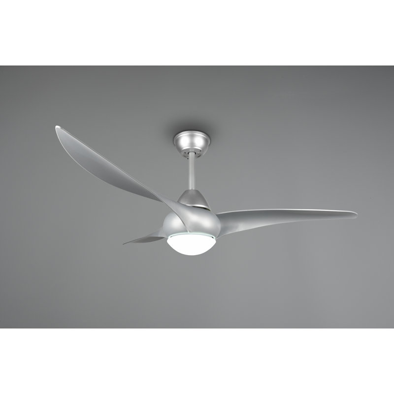 Madiun 1155cm Ceiling Fan with LED Lights, Silver