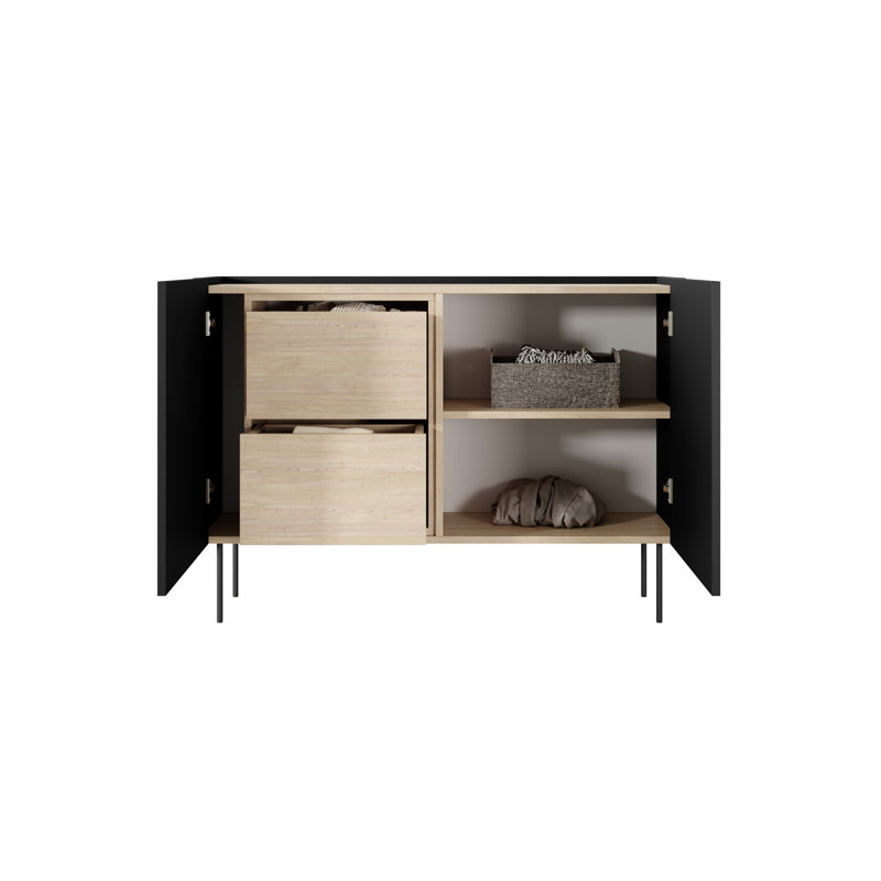 Bobak 120cm Sideboard, Black