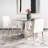 Chromium 18.5'' H Faux Leather Upholstered Metal Side Chair-1121956692