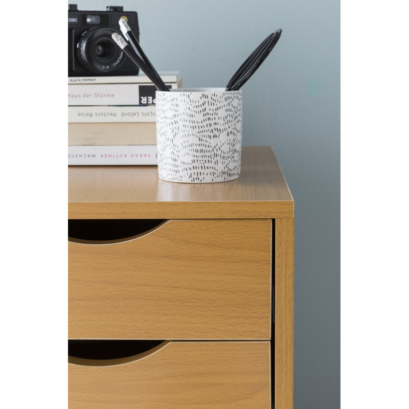 Holford 33cm Wide 5 -Drawer Mobile File Cabinet