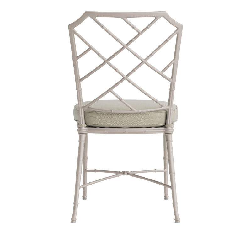 Calcutta Outdoor Dining Side Chair, Fusion Charcoal, Brown, Dove Smooth