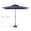 Parasol de marché rectangulaire 59 po x 106 po, base lestée incluse-123538659