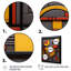 Retro Geometry In Yellow And Red I - Modern Geometric Canvas Print-1391788664-1391788656