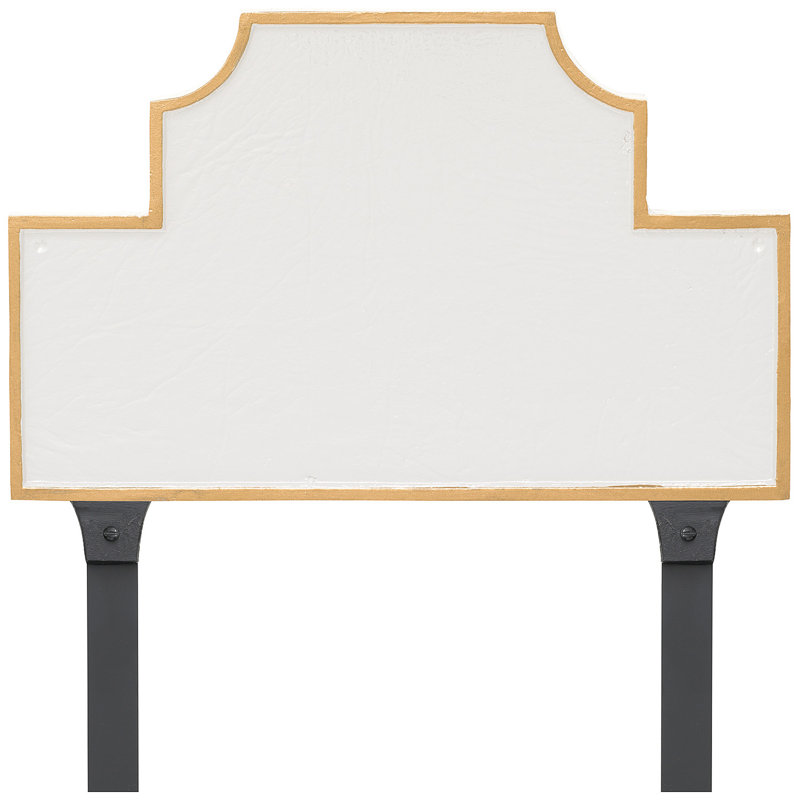 Plaque d'adresse Beckford, Blanc / Doré, Oui