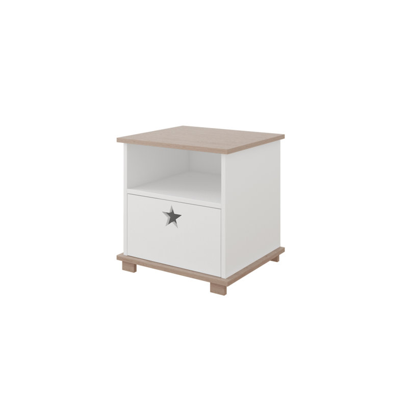 Rosaline 1 Drawer Nightstand, Oak