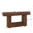  Mia Rustic Console Table With Storage, 55 Inch Farmhouse Wooden Entryway Table For Hallway, Living Room, Foyer-1235980878