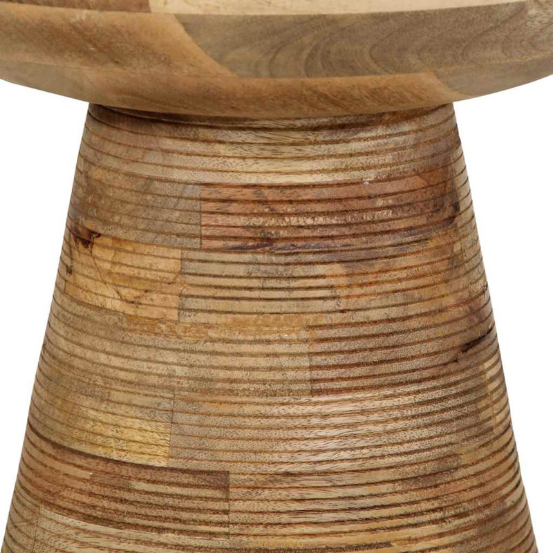 Side Table Diameter37x45 Cm Solid Wood Mango, Brown