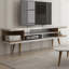 Meuble télé Mid-Century avec tablettes de rangement-1381155680