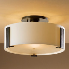 Impressions 3 - Light Semi Flush Mount, Bronze, 6.1" H x 11.8" W x 11.8" D