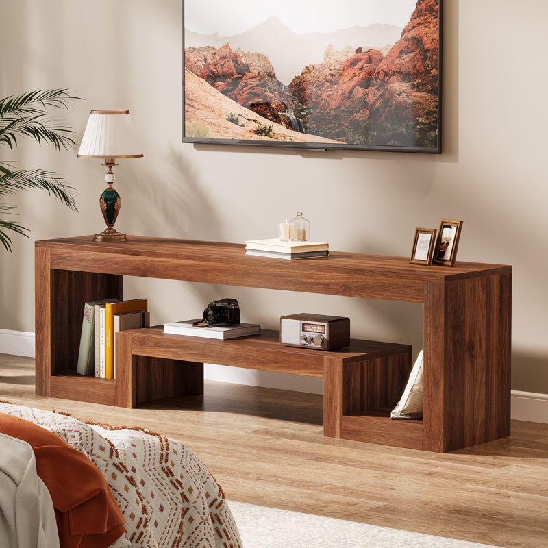 63" Tv Stand For Tvs Up To 75", Walnut