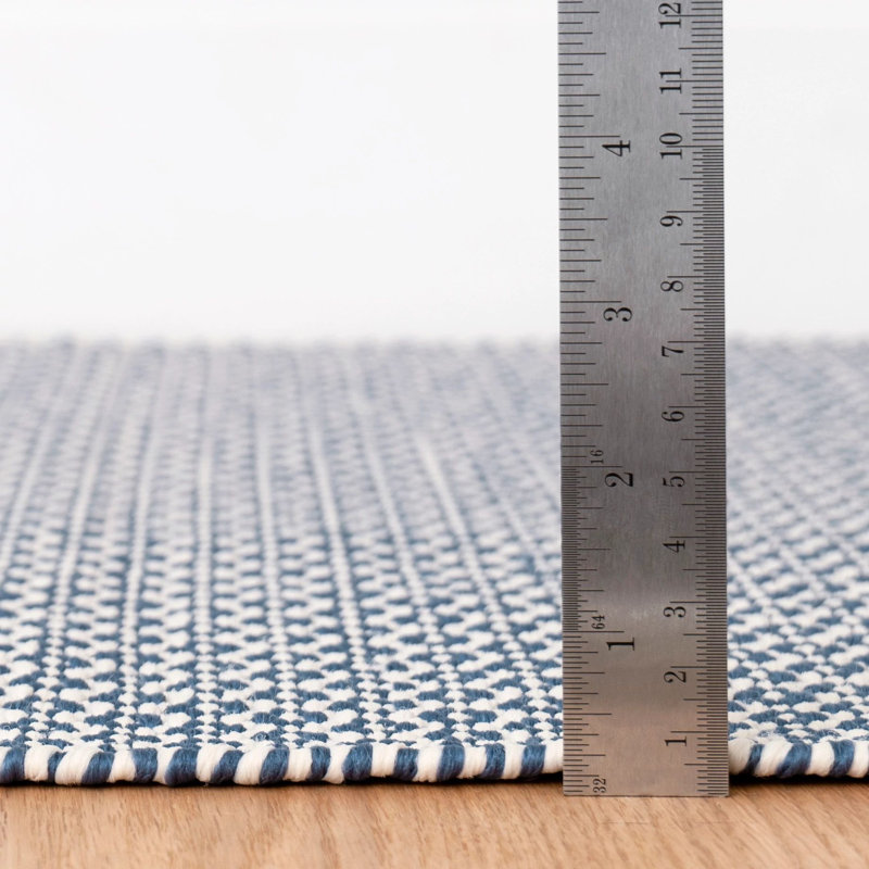 Finn Denim Handwoven Indoor/Outdoor Rug, Rectangle 2' x 3'