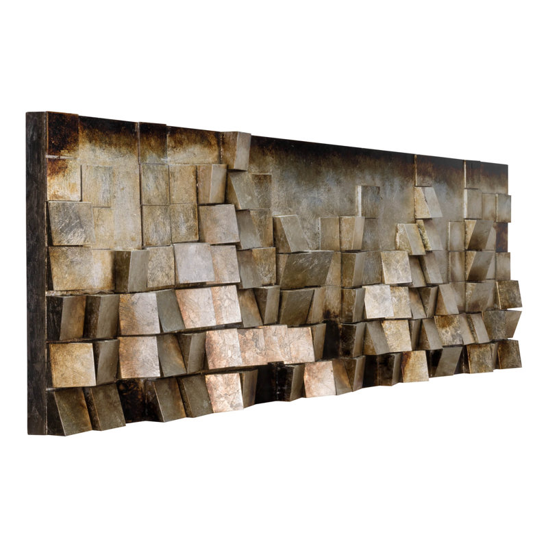Wall art 3D gold shine in the center