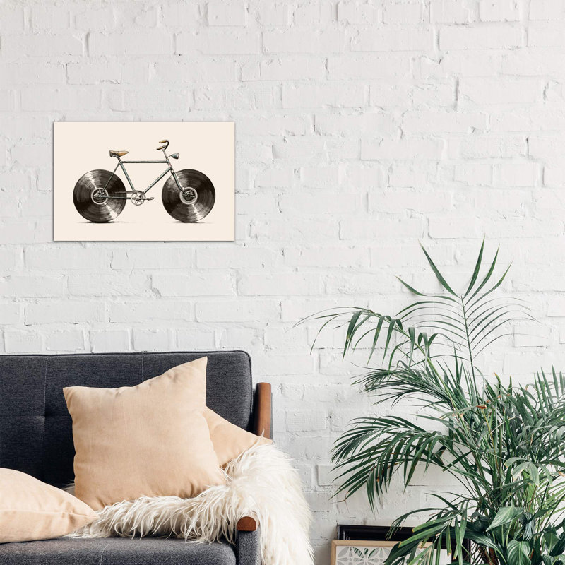 Velophone by Florent Bodart - Painting on Canvas, 66.04 cm H x 45.72 cm W x 1.91 cm D, Wrapped Canvas