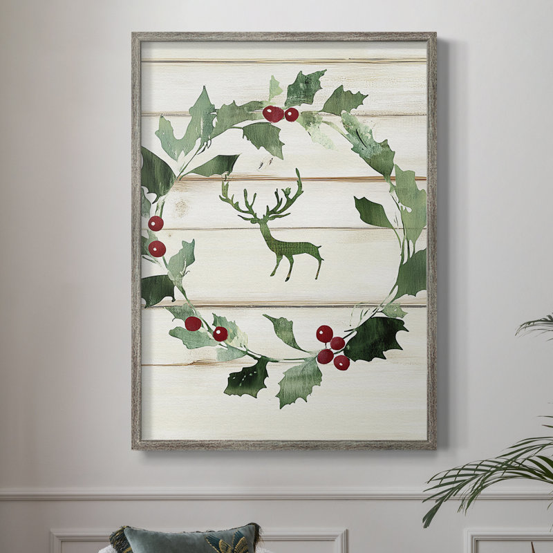 «Christmas Holiday», art encadré Dcccxxxvii, impression encadrée - bois massif XMA171474, H 30 po x l 24 po