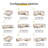Vintage Modular Sectional Sofa, Convertible Multiple Combination Sofa Couch With Storage, Memory Foam, Vintage Copper Nail Modular Sectionals M-Middle Module GREY (1 Middle Stool)-982448068