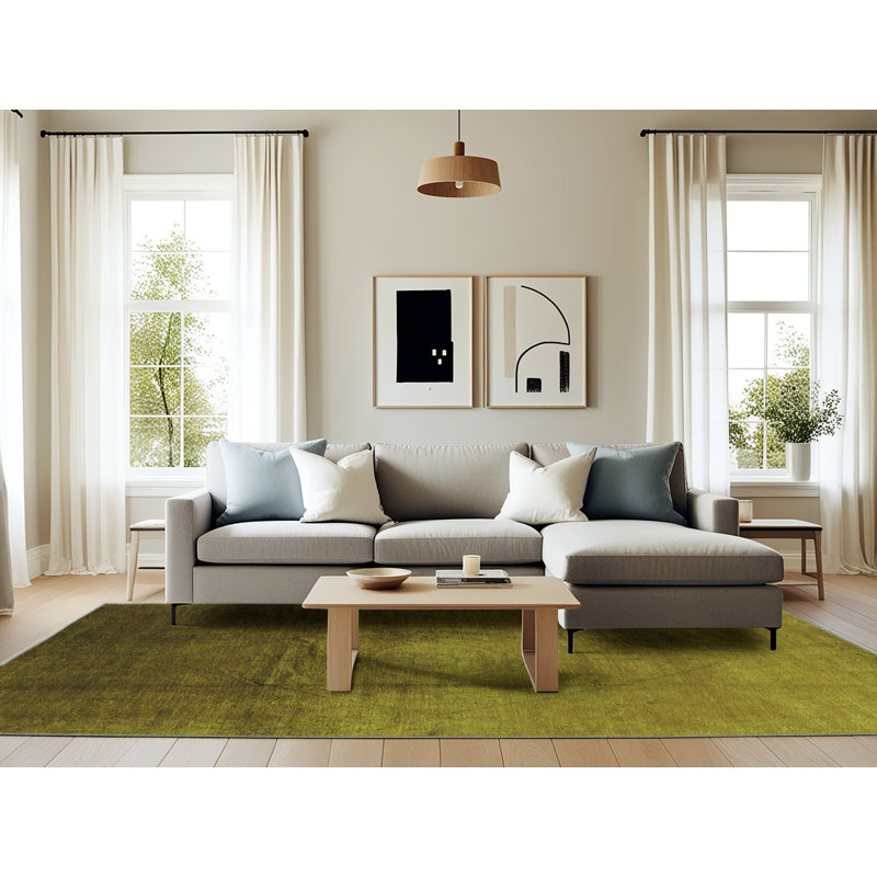 Henly Performance Oriental Indoor Rug, Rectangle 6' x 9'