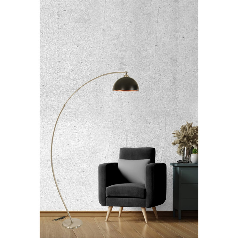 Marlie 185cm Arched Floor Lamp, Bronze