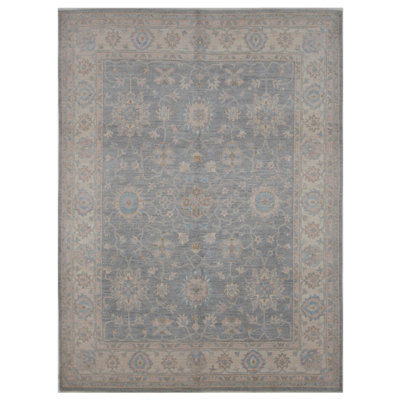 Daugherty Hand Knotted 8x10 Grey Rug