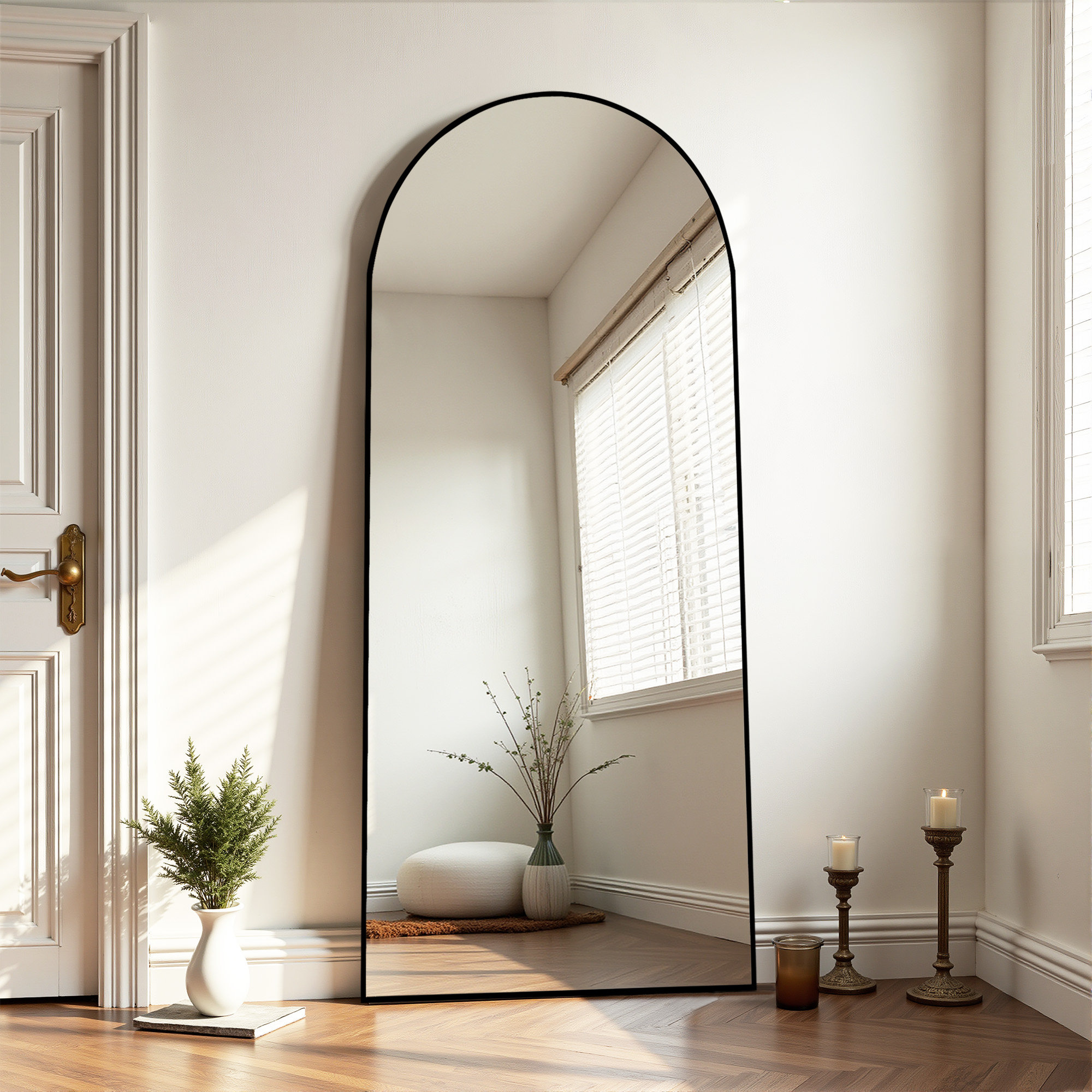 Latitude Run® Large Arch Mirror Full Length Wall Mirror & Reviews | Wayfair