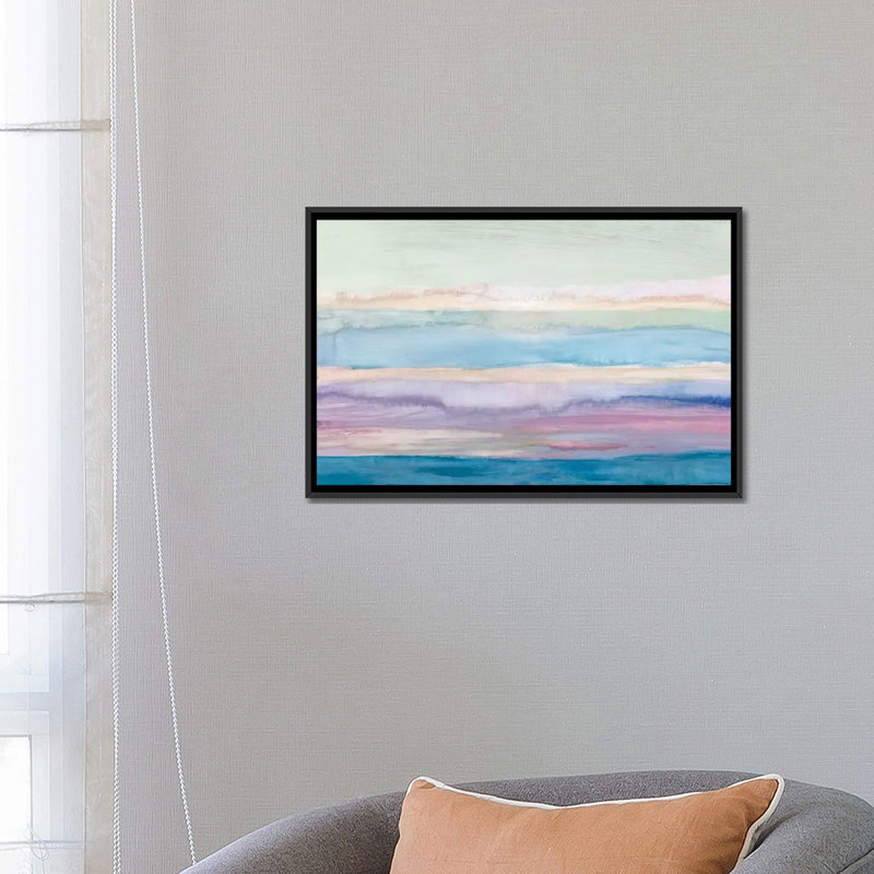 « plongée », reproduction sur toile, H 18 po x l 26 po x P 1,5 po, Toile avec cadre noir, Pas de tapis