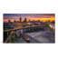 Cleveland Skyline Freight - Art mural sur toile paysage-129452507
