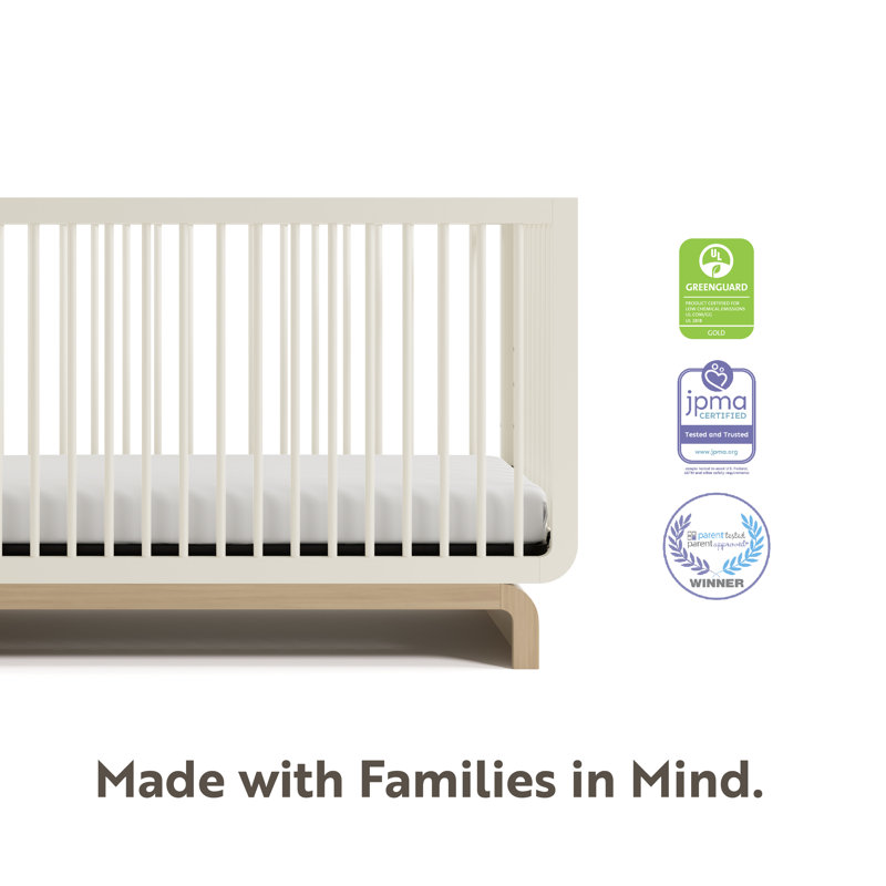 Santorini 5-In-1 Convertible Crib, Frosted Oat/Driftwood, Crib