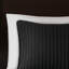Courtepointe simple / simple TG en noir, microfibre avec coton à l'intérieur, réversible pour différentes saisons, 2 pièces et 1 taie décorative, literie noire en coton-120276133-120276129