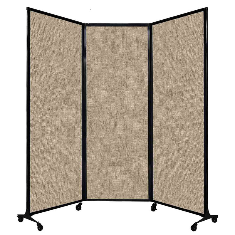 Cloison portable QuickWall, Galet chaud, 88"H x 100"L