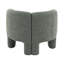 Chaise d'appoint en tweed Pemba avec coussins en duvet et structure en bois durable, parfaite pour le confort et le style