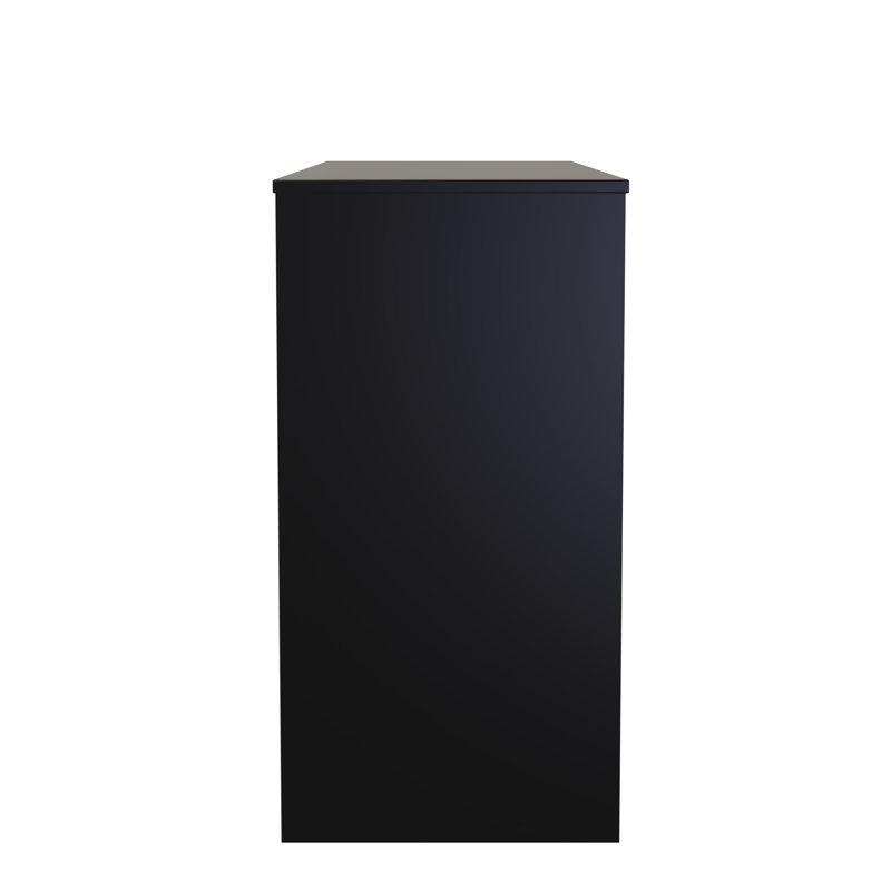 Besmir Dressing Table, Deep Black/Black Matt