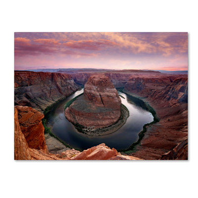 Alexan 'Horseshoe Bend Dusk' Photographic Print on Wrapped Canvas