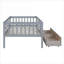 Lit de jour simple en bois massif neutre gris neutre avec deux tiroirs de rangement intégrés, multifonctionnel pour les petits espaces de vie-129232312-129232311