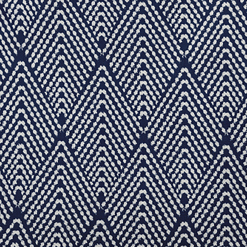 Mangham Geometric Outdoor Reversible Throw Pillow, 16"H x 16"W, Navy Blue Geometric