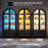 Freestanding Arch Display Cabinet with 3-Color Light Modes and Motion Sensor-1828923303