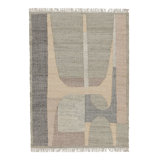 Rug & Kilim’S Flatweave Rug In Beige With Brown, Gray & Green Geometric Patterns