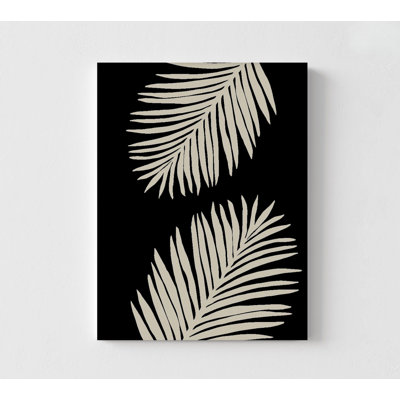 Palm Leaves Print, Framed Tropical Plants Wall Art, Botanical Wall Decor Print, Framed Wall Art, Oversized Wall Art