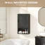 Armoire à pharmacie murale pour salle de bain, 40 x 20 x 60 cm, noir-498438734