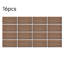 16-Pack Self-adhesive Acoustic Wood Slat Wall Panels for Interior Decor