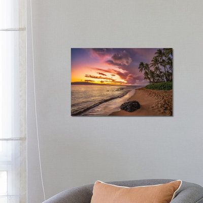 Sunrise In Maui by Jonathan Ross Photography - Wrapped Canvas Print