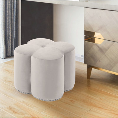 Clovis Velvet Pouf