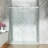 Opal Mirage MCOCOD 56-60.5"W x 76"H Single Smooth-Sliding Impact-Resistant Shower Door with 3/8" (10mm) Clear Glass-98899379