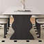 Table de salle à manger rectangulaire moderne avec dalle de roche-108834172