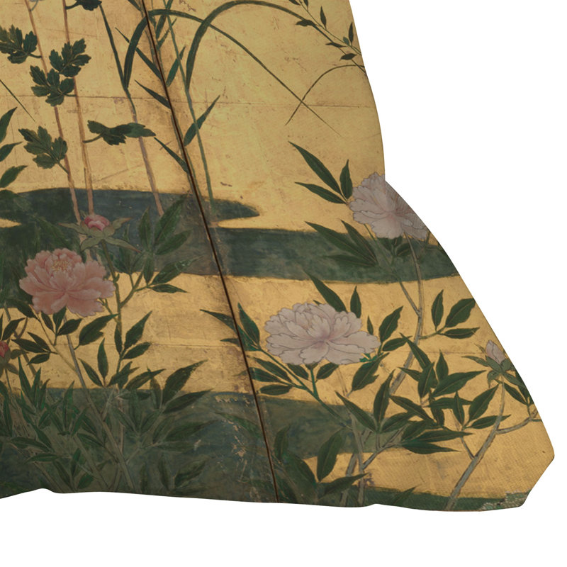 DENY Designs Flowers and Grasses Throw Pillow, Square 20"