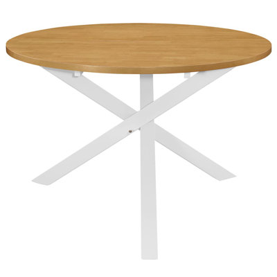 Jamar Round Solid Wood Base Dining Table