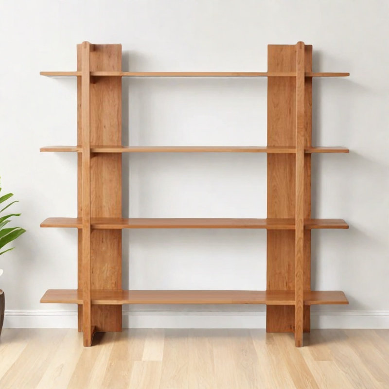 Bibliothèque Home Home, (4 tablettes) H 62,9 po x l 70,8 po x P 11,8 po, Brun